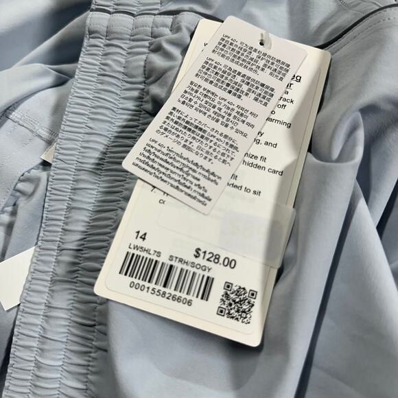 Lululemon Court Rival Wide-Leg Track Pant Regular Starch Blue/Grey Size 14 NWT - Picture 8 of 12